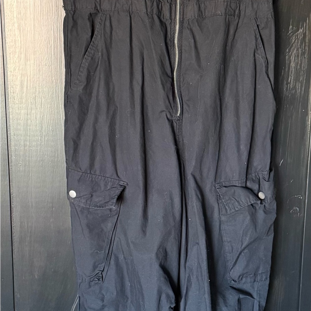 Black Cargo Jumpsuit